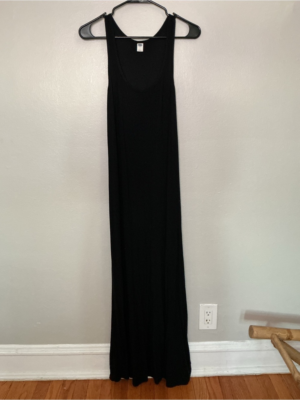 Old Navy Black Racerback Sleeveless Maxi Dress